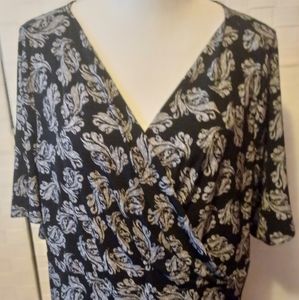 Lane Bryant plus size faux wrap top